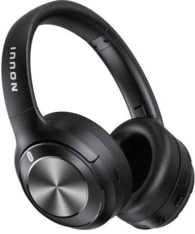 Hybrid Active Noise Cancelling Headphones, Wireless Bluetooth Headphones with Hi-Res Audio, Deep Bass, Transparent Mode, 70H Playtime Over Ear Bluetooth Headset with Fast Charging for Travel/Office/PC