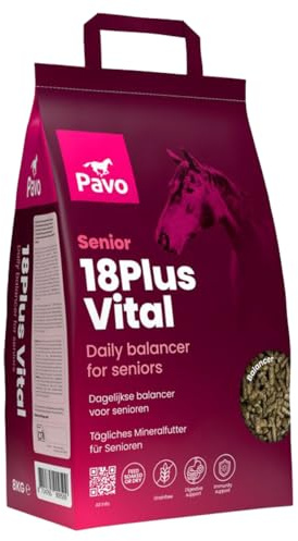Pavo 18Plus Vital, mangime minerale giornaliero per anziani, 8 kg