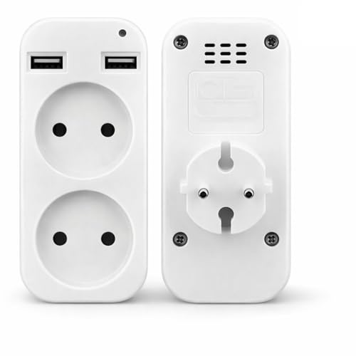 AntDau71 WiFi spionkamera inomhus 1080P integrerad i flera uttag, Mini dold kamera med mikrofon, rörelsedetektering, appkontroll – CW1015