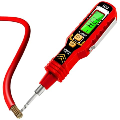 Spänningsdetektor med Penna Hög Noggrannhet, LED-, Multifunktionell, | Digital Display Ledningssökare Och Kretstestare För Elinspektion Bilreparation Byggarbetsplatser Och Elektroteknik