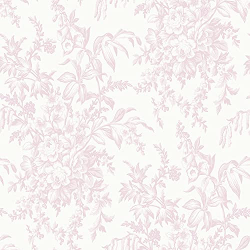 Laura Ashley Papier peint intissé Picardie Petal 1005 x 52cm Rose