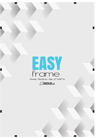 Axolia Cadre Photo 70x100 cm - Sous Verre - Verre synthétique - Décoration murale - Easy Frame