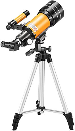 Teleskop Astronomie, Andoer Teleskope für Erwachsene Astronomie, 15X-150X 70mm Aperture Refraktor Teleskop für Kinder, Anfänger, Teleskop mit Stativ für die Sternbeobachtung Vogelbeobachtung