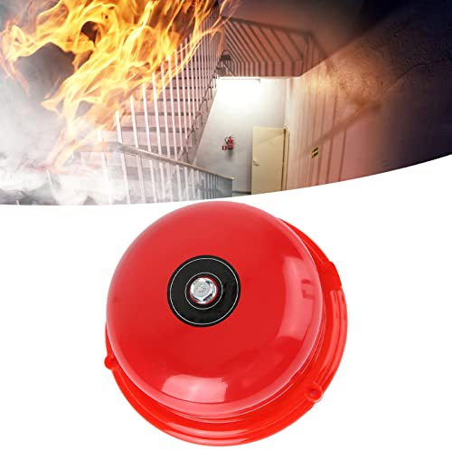 Carillons de Protection contre L'Incendie 100 DB, Sonnette électrique de 10,2 Cm, Sonnette D'alarme Incendie électrique, pour L'atelier D'usine D'évacuation D'urgence D'alarme (220V)