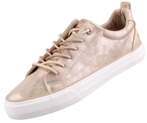 Mustang Damen Sneaker Gold, Schuhgröße:EUR 38