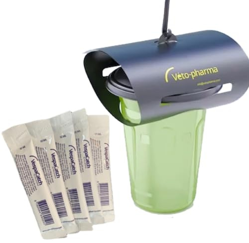 Beekeeping Supplies Uk Ltd - Asian Hornet Trap + 5 Lures - Vespa Catch by Veto-Pharma + BKSUK Mini Beekeeper Kit