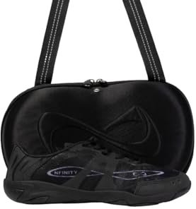 Nfinity Cheer Shoes - Alpha Black Indoor Gym Sneakers for Women - Lightweight Breathable Shoes for Women - Comfortable Women's Athletic Shoes - Versatile and Flexible Women's Walking Shoes