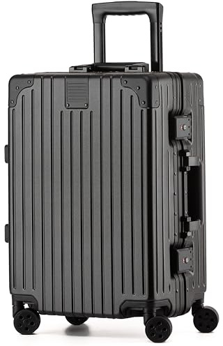 KOFA Set di valigie Zurich 2 pezzi, M-55cm & XL-75cm con telaio in alluminio e scocca rigida in policarbonato, valigie per imbarco + check-in, valigie da viaggio con ruote Spinner e doppia serratura