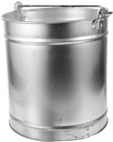 TOYANDONA Sturdy Iron Bbq Ash Bucket Garden Incinerator Bin Transfer for Charcoal Easy-carry Design