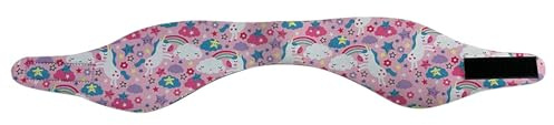 JADEWaa Diadema de natación ajustable, resistente al agua, banda protectora para los oídos, diadema de natación para niños y adultos