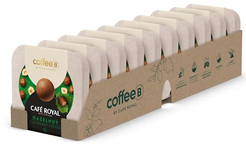 CoffeeB Kaffee Hazelnut Flavoured - Coffee Balls für CoffeeB Kaffeemaschinen, 100% Arabica - das Kapselsystem ohne Kapsel (10x9)