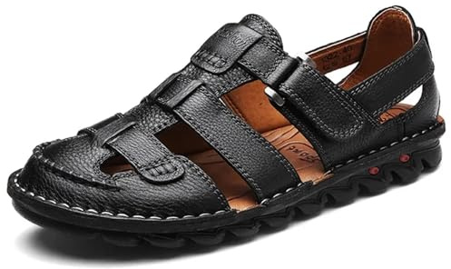Herrsandaler utomhus klassiska sommarsandaler för utomhusbruk, handgjorda, för män, bekväma sandaler strand för