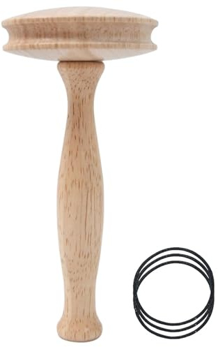 Vhjlfig Sock Darning Kit Wood 14.5x7x7cm Darning Mushroom Yarn Mending Kit Darnings Umbrella Mushroom Shape for Hats Sweaters Pants Scarf Gloves Repairing Weaving Women Beginner Handicraft Lovers