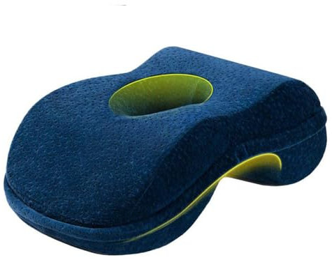 WOWSEA Almohada Suave para Siesta, Almohadas En Forma De Cuña Ergonómicas, Almohada De Siesta De Escritorio De Rebote Lento para Mujeres y Adolescentes Delgadas, Cómoda Funda De Terciopelo Lavable