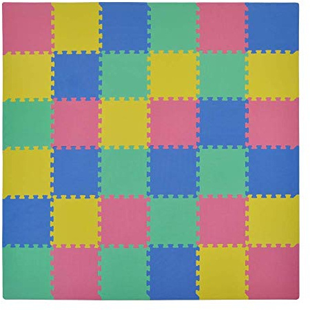 VeloVendo® - Tappeto Puzzle Bambini XXL 36 pezzi colorati con Certificato CE e Testato TÜV in soffice Schiuma Eva | Tappeto Gioco Bambini | Tappetino Puzzle (Multi Colore)