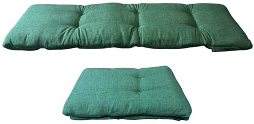 VIGIVISION Cojín para Tumbona. Colchón Tumbona Acolchada Classic Medidas 180x55X8cm Texturas Verde.