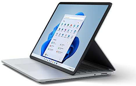 Microsoft Surface Laptop Studio - 14.4 Touchscreen Laptop (Platinum) - Intel 11th Gen i7, RAM 32GB, SSD 1TB - Windows 11 Home - 2022 edition