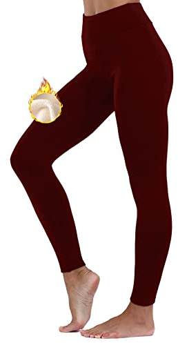 Merlvida Legging Polaire Femme Hiver Pantalon Thermique Chaud et Doux avec Toison Extensible Collant Polaire Taille Haute Épais en Laine de Leggings pour Femme Automne Hiver