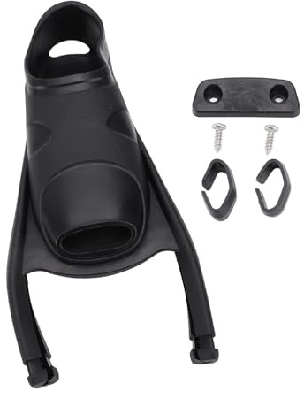 Fridykningsfenfotficka TPR Longblade Longwing Dykfenfotficka för simutrustning Svart (XL(45-46))