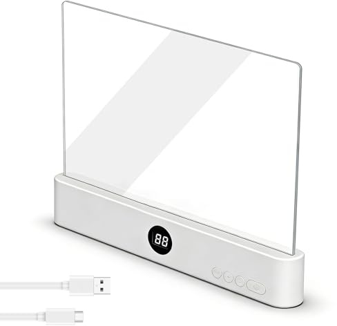 Lampada da lettura per libri: lampada da lettura moderna e semplice, ricaricabile, dimmerabile, per letto, lampada da lettura a LED, per camera da letto e comodino