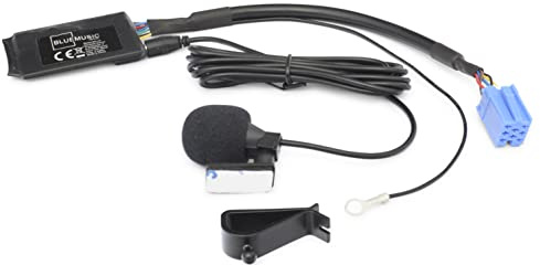 BlueMusic Bluetooth handsfree-ljudadapter kompatibel med 8-pin Mini-ISO AUDI: Chorus 2, Concert Symphony Navigation Plus 1/2 - VW: Gamma 5 MCD MFD 1 - SEAT: Alana Aura - SKODA: MFD1 Symphony