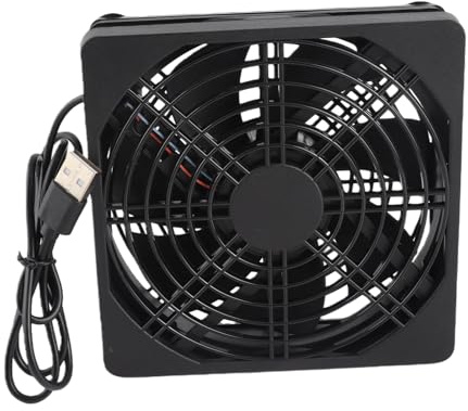Ventilador de caja de computadora de 2 piezas, ventilador de enfriamiento silencioso ultra silencioso de 5 V, ventiladores de caja de ventilador enfriador de PC USB, disipación de calor silenciosa, ad