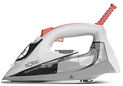 Solac PV2004 Plancha de Vapor, 2400 W, Plástico, Blanco