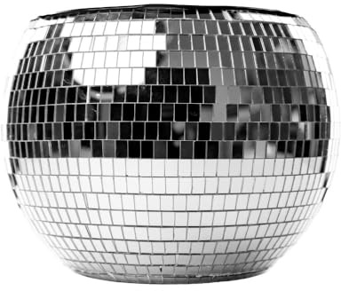 NPW Disco Ball Ice Bucket Large – Mirrored Cocktail & Champagne Ice Bucket for Parties, Girls’ Night & Bachelorette