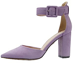 Rio Fiore Tacones de Mujer, Zapatos de tacón con Tiras, Violeta, Textil, 8.5 cm Tacón Bloque, Zapatos con Correa en el Tobillo 2062A-9-J-12 (Purple, 40 EU)