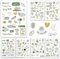 AMARI ® - Sticker Hochzeit [168 Motive] - Veredelte Hochzeit Aufkleber für Gästebuch, Fotoalbum, Geschenk - Hochzeitssticker mit viel Herz und Liebe - Wedding Set Liebe jga Herz