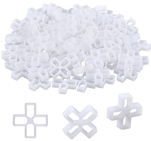 100 Pcs Paving Spacers 10mm, Patio Tile Spacer Slab Spacers Floor Cross Shaped Tile Pavers Brick Slips Spacers for DIY Paving Tiling Wall Tiler Garden Slabs