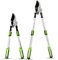 Crystals Telescopic Ratchet Anvil Lopper – Tree Lopper for Gardening Heavy Duty – Hand Loppers Extendable from 28 to 35 Inches – Sharprazor C50 Blade - Green