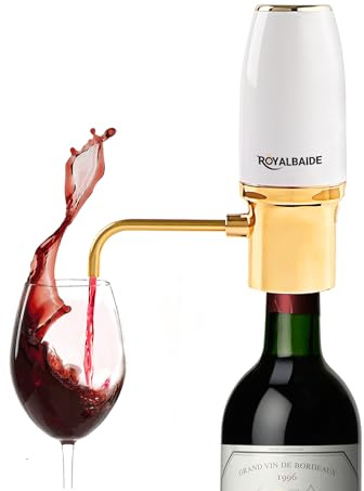 Elektrisk vinluftare Dispenser Elektrisk Smart Karaff med USB Uppladdningsbar, Elektrisk Vinkaraff och Vin Dispenser Pourer, Vinpresent till mamma Hustru