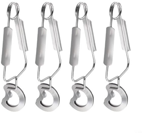 Zilimontt 4pcs Snail Tong, Stainless Steel Escargot Tableware, Seafood Forks Snail, Crab, Lobster Picking Tools for Restaurant Serving