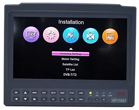 Buscador de señales, KPT-716TS DVB-S2 DVB-T2 Medidor de buscadores satllite Hd Satélite TELEVISOR Receptor MPEG-4 Modulador mejor WS-6916 6906 6933 portátil y práctico