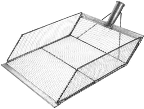 BESPORTBLE Pelle De Jardin pour Tamisage De Terre Tamis À Sol Pelle À Grains Pelle À Grains Pelle Portable Pelle À Maïs Domestique Pelle Pratique Pelle À Briquettes De Charbon Acier