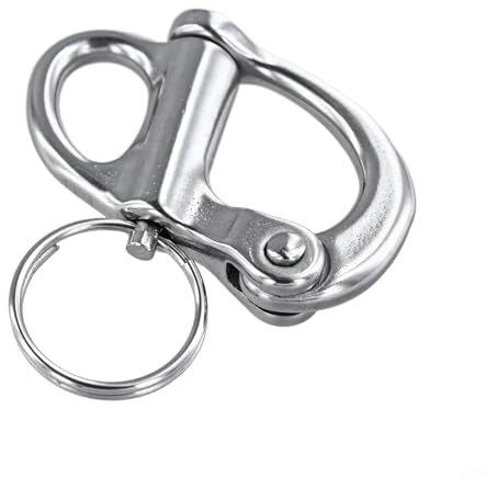 Manille multi-usage à libération rapide en acier inoxydable 316 pour sports nautiques (35 mm)