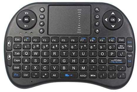 TV xStream - Mini clavier sans fil 2,4 GHz 3-en-1 avec pavé tactile et souris, compatible avec Android TV Box, IPTV, HTPC, Smart TV, PC, X-Box