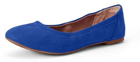 Amazon Essentials Women's Belice Ballet Flat, Dark Blue, 9 UK