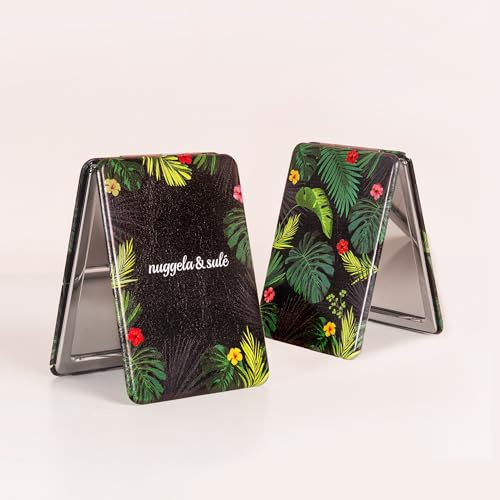 Nuggela & Sulé Pocket Mirror Cook Espejo Rectangular de Bolsillo Doble, con Aumento 2X.
