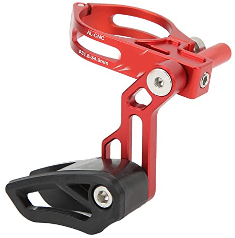 RiToEasysports Bike Chain Guide,Aluminium Alloy Bike Chain Drop Catcher Chainring Guard Bike Chain Guide Protector(Red) Ride
