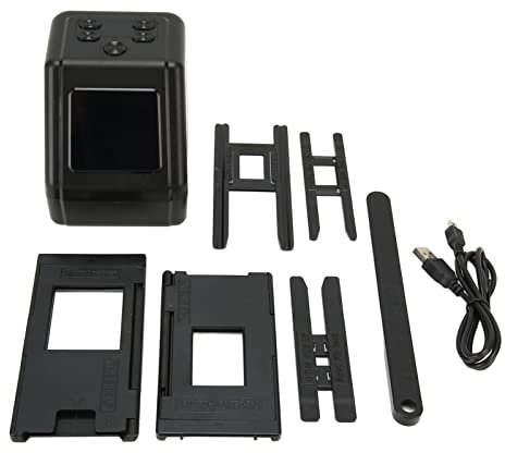 SUNGOOYUE Escáner de Películas y Diapositivas Con Pantalla LCD de 2,0 Pulgadas - Convierte 135 126 110 Negativos a Digital - Color Negro