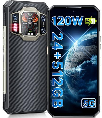 OUKITEL WP30 Pro 5G Outdoor Handy - 24GB+512GB Dimensity 8050 6,78 Zoll FHD+ 120Hz Outdoor Smartphone ohne vertrag 11000mAh/120W 108MP+20MP Vision Nocturne 32MP Frontkamera Android 13 IP68/NFC/WiFi 6