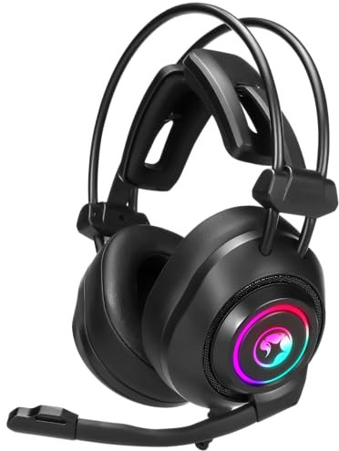 Marvo HG9056 7.1 Virtual Surround Sound Gaming Auriculares con controladores de 50 mm