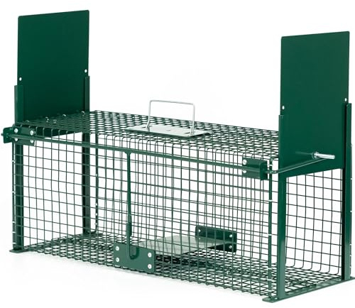 ITA Trappola 5067IT - 61x23x21 cm - 2 Porte, Resistente agli Agenti Atmosferici, Riutilizzabile, Montata