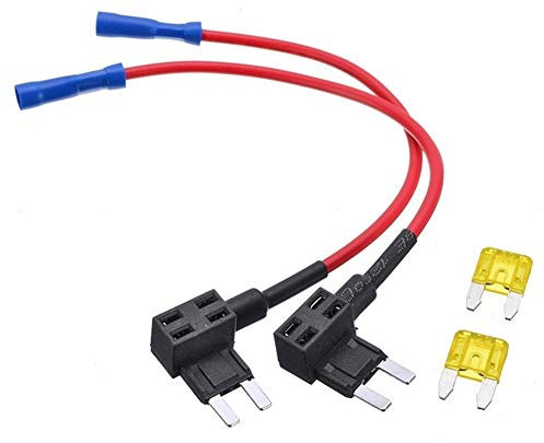 TMP1105 2 Stück Standard-Sicherungshalter Hinzufügen eines Stromkreises Sicherungskastenhalter Huckepack-Adapter for Auto ATO ATC ACU mit 2 kleinen Blatt-Autosicherungen