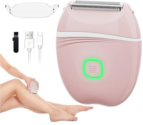 XYOUWEI Women Electric Shaver, Rechargeable Wet and Dry Use Electric Razor for Women, Body Hair Trimmer for Bikini Underarm Leg Arm Body Face Private Area