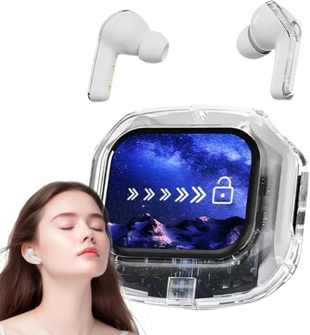 Auriculares de reducción de ruido, auriculares inalámbricos con cancelación de ruido, Auriculares con pantalla táctil LED, Earbú inalámbrico Cancelación de ruido con pantalla táctil LED multifuncional