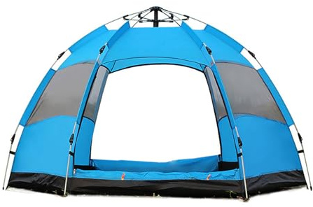 CHICIRIS Tenda da Campeggio, Doppio Strato Automatico, Apertura Rapida, Portatile per attività all'aperto e Viaggi in Famiglia (Per 4-7 persone)