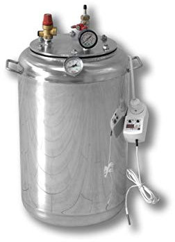 Standart + Acero Inoxidable eléctrica Autoclave – Diseñado para conservar de Productos presupuesto automática de Temperatura y Tiempo Soporte, 24 Gläser 0,5 Liter Oder 14 Gläser 1 Liter